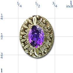 rk719 Amethyst Bracelet Slide 
